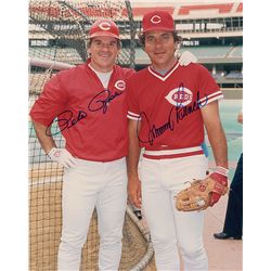 Pete Rose and Johnny Bench