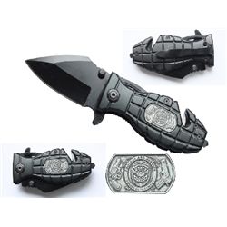 COLLECTORS EDITION 6" GRENADE SHAPED TACTICAL FOLDING K