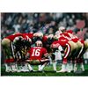 Image 1 : JOE MONTANA SAN FRANCISCO 49ERS AUTOGRAPHED "THE HUDDLE