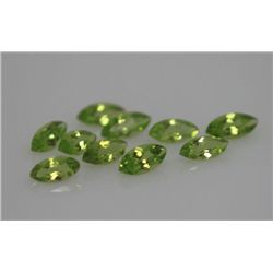 6.2 CTW PERIDOT MARQUISE 4X8MM (10)