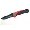 Image 1 : COLLECTORS EDITION 10.5" RED/BLACK HANDLE FOLDING KNIFE