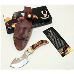 COLLECTORS EDITION 7.5\" BONE HANDLE HUNTER SKINNER KNI