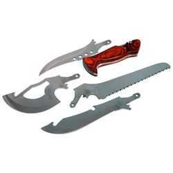 COLLECTORS EDITION 5 PC. KNIFE SET W/INTERCHANGEABLE BL