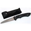 Image 1 : COLLECTORS EDITION 12" BLACK FOLDING KNIFE W/LOCK BOTTO