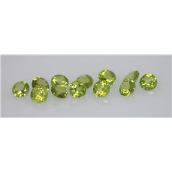 8.91 CTW PERIDOT ROUND 6X6MM (12)