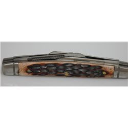 COLLECTORS EDITION 3.5  CLOSED GENUINE JIG BONE HANDLE