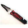 Image 1 : COLLECTORS EDITION 8" RED SCORPION DESIGNED FOLDING KNI