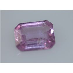 0.99 CTW Pink Sapphire Emerald cut Stone