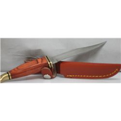 COLLECTORS EDITION 7" WOOD HANDLE RITE EDGE SKINNER KNI