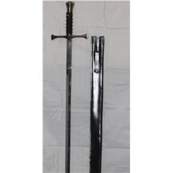 COLLECTORS EDITION SILVER MIDIEVAL RENAISSANCE SWORD WI