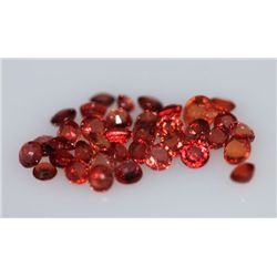 4.72 ctw ORANGE SAPPHIRE ROUND MIX  (39)