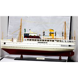 COLLECTORS EDITION HANDCRAFTED WOODEN KORSHOLM III BOAT