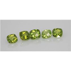 4.27 CTW PERIDOT CUSHION 7X7MM (3)