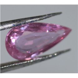 1.25 CTW Pink Sapphire Pear cut Stone