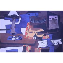 ABSTRACT PICASSO  OF FIGURES PLAYING MUSIC