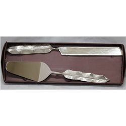 COLLECTION EDITION STEEL CAKE KNIFE AND SERVER SET