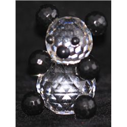 GENUINE SWAROVSKI CRYSTAL 1.5" PANDA BEAR FIGURINE