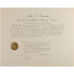 John and Robert Kennedy 1962 Joint-signed Judicial Appointment