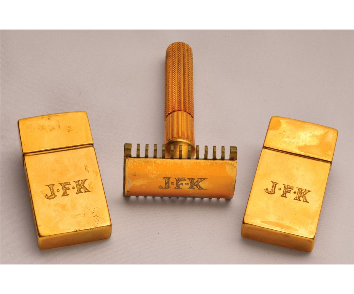 Jfk Monogram John F. Kennedy’s Monogrammed Shaving Kit Used as President