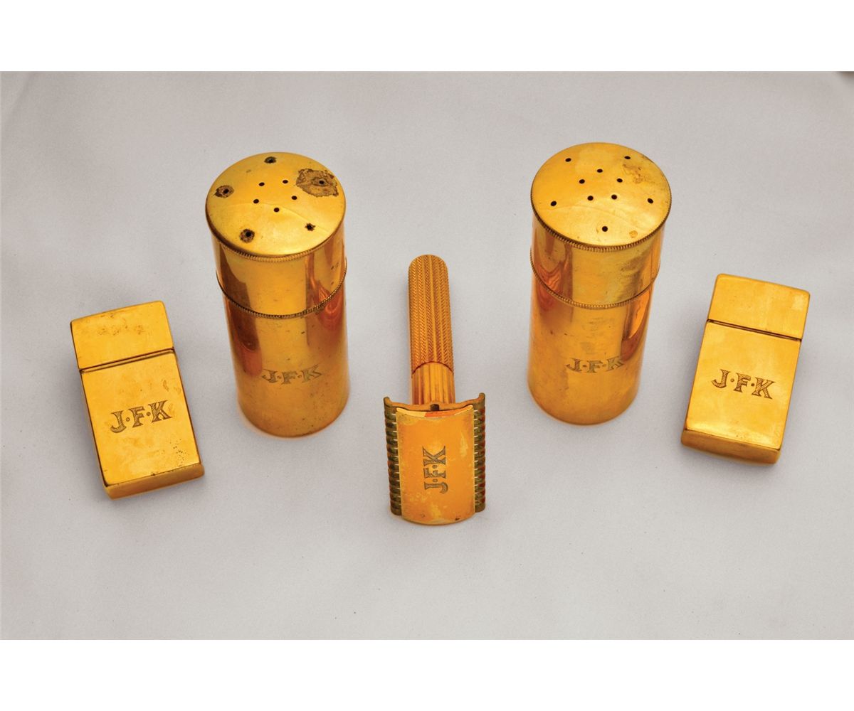 Jfk Monogram John F. Kennedy’s Monogrammed Shaving Kit Used as President