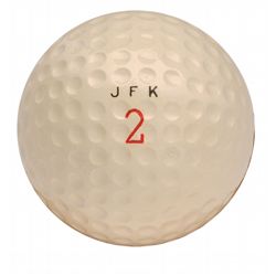John F. Kennedy’s Presidential Golf Ball Embossed “J.F.K.”