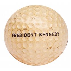 John F. Kennedy’s Golf Ball Embossed “President Kennedy”