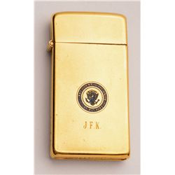John F. Kennedy’s Engraved 10k Gold-plated Lighter