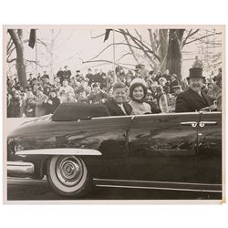 John and Jacqueline Kennedy Inaugural Parade Photograph