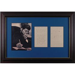 John F. Kennedy Senate-era Handwritten Notes