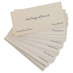 John F. Kennedy Collection of 32 Senate Calling Cards