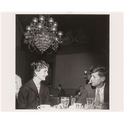 John and Jacqueline Kennedy Photograph at a Dinner Event