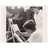 Image 1 : John and Jacqueline Kennedy Photograph Painting in the Backyard