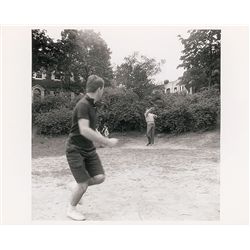 John and Robert Kennedy Photograph Playing Football