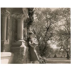 Jacqueline Kennedy Photograph Glancing Through Her Textbooks