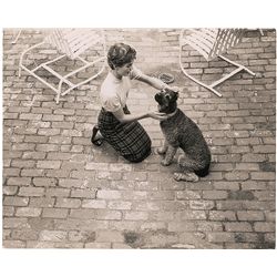 Jacqueline Kennedy Photograph with Her Poodle, Gaully