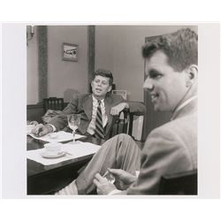 John and Robert Kennedy Photograph Conversing over Dinner