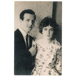 Lee and Marina Oswald 1961 Wedding Photograph Annotated by Lee