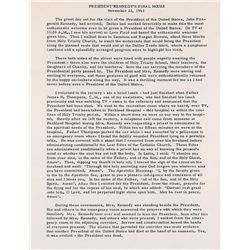 Priest Oscar Huber Firsthand Account Signed Typescript