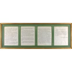 Sarah T. Hughes Historically Lengthy Signed Firsthand Account