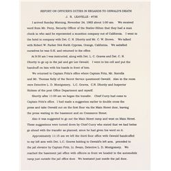 James Leavelle Signed Typescript