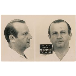 Jack Ruby Dallas Police Department Mugshot