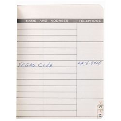 Jack Ruby’s Circa 1963 Personal Address Book