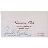 Image 1 : Jack Ruby Sovereign Club Signed Business Card