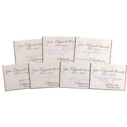 John F. Kennedy Pallbearers Collection of Seven Autographs