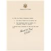 Image 1 : Gerald Ford Signed Warren Commission Souvenir Typescript