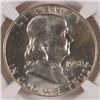 Image 2 : 1958-D FRANKLIN HALF DOLLAR, NGC MS-64 FBL