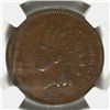 Image 2 : 1873 OPEN 3 INDIAN HEAD CENT NGC XF 40 BN