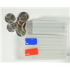 Image 2 : GEM BU MODERN NICKEL LOT IN MARKED  PLASTIC  ROLLS