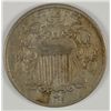 Image 1 : 1868 SHIELD NICKEL VF+