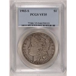 1903 S MORGAN DOLLAR PCGS VF35, ITS AN XF COIN!